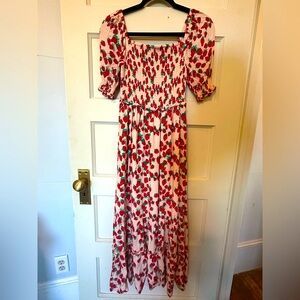Betsey Johnson Strawberry Maxi Dress